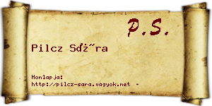 Pilcz Sára névjegykártya