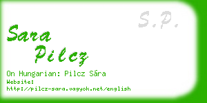 sara pilcz business card