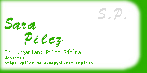 sara pilcz business card